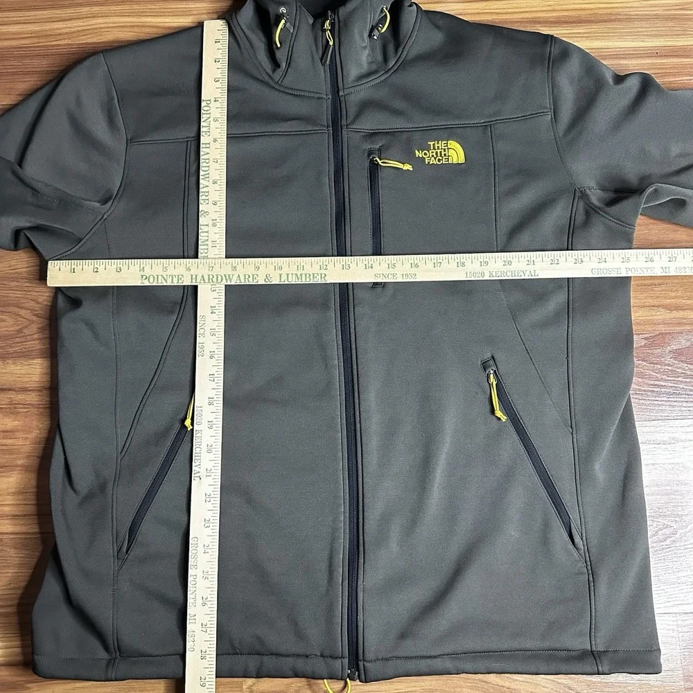 North Face Momentum Hoodie Mens XXL Gray Full Zip Scuba Outdoor Performance